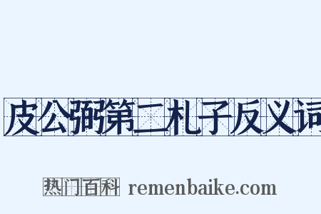 皮公弼第二札子反义词是什么意思的图片